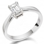 Example of an Emerald Cut Diamond Engagement Ring